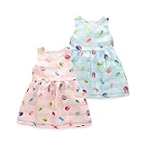 LAZA 子供ワンピース 女の子 ガールズ ノースリーブ ワンピース Aライン きれいめ 上品 可愛い風 (120cm, ブルー)