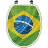 ブラジルフラグ細長いトイレシート