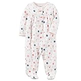 Carter's(カーターズ) フラワープリント前開き足付カバーオール(White) 6M(3-6ヶ月) [並行輸入品]