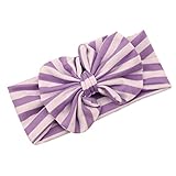 FEITONG ( TM ) 2015新しいかわいいベビーガールズBigストライプリボン結び伸縮性ヘッドバンドヘア