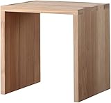 無垢材 サイドテーブル ヨーロピアンオーク オイル塗装 (オープン)