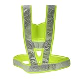 Seliyi V型 反射ストライプ　高い可視性　安全ベスト調節可能 通気性 反射セキュリ