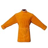 Perfk 溶接保護ジャケット　作業服　溶接用　エプロン　保護　カバー　全４サイズ２色選べ - 85cm オレンジ