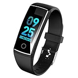 スマートウォッチ IP67完全防水 ラニングウォッチ 歩数計 活動量計 スマートブレスレット 心拍計 睡眠モニター 電話着信通知 カラフルス