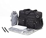 OiOi Quilted Carryall Diaper Bag, Black by OiOi [並行輸入品]