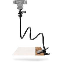 Amazon.co.jp: レジプロb ブラック クリップ式 webカメラ アーム