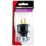 Black Rubber Round 2wire Plug [並行輸入品]