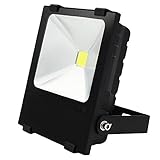 10W Outdoor LED Flood Light - AC85-265V Waterproof Daylight COB LED Floodlight Security Light for La