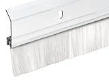 Frost King SB36W 2 x 36 Extra Aluminum/Brush Door Sweep, White by Frost King