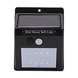 防水 LED ライトソーラーパネル PIR センサー LED 太陽光発電 自動点灯消灯 壁掛けライト 防犯ライト 人感センサー搭載 屋外 屋内 軒先 ガーデン 駐車場などに適用
