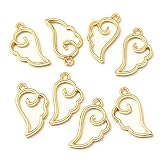 [ストアーズクラブ] 天使の羽 チャーム ゴールド(8個) アクセサリーパーツ ハンドメイド 手芸材料
