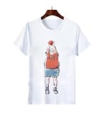 [TEDSOX] コスプレ スラムダンク Ｔシャツ 半袖 トップス 日常服 綿 快適 人気 夏 コスプレ衣装 コスチューム 男女兼用 L サイズ