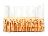 Tadpoles Ruffled Satin Crib Skirt, Gold by Tadpoles