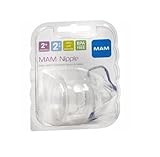 MAM Medium Flow Nipple, 2+ Months - 6 Pack by MAM [並行輸入品]