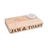 (シージービー・ギフトウェア) CGB Giftware Loft 木製プラッター セラミック小皿付き 文字入り プレート (ワンサイズ) (ウッド)