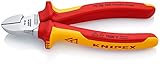 クニペックス (KNIPEX) ニッパー KNIPEX 7006-160TBK 絶縁斜ニッパー 落下防止 (BK) 7006-160TBK