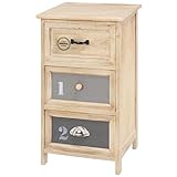 不二貿易 3段チェスト 桐製 プトリント 幅35cm 50657