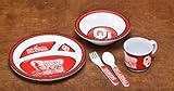 BSI PRODUCTS 31019 Kids 5 Pc. Dish Set- Oklahoma Sooners