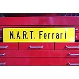 N.A.R.T フェラーリ FERRARI レーシングチーム 看板 エンボス North America Racing Team