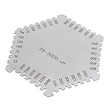 B Blesiya 六角ゲージ　櫛形ゲージ　ウェットフィルム　溶接ゲージ　再使用可能　長持ち　25-3000um　防錆性