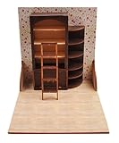 木製模型キット 居間 ほんばこ / YG455