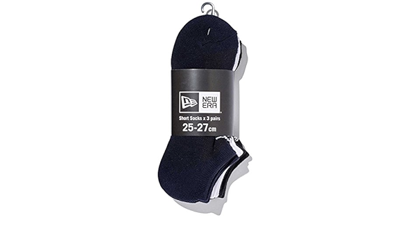 Amazon ニューエラ ソックス ショート 靴下 3ペア New Era Socks マルチ スポーツソックス 通販