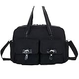 MENGMA 3点セット4colors ショルダーバッグ ハンドバッグ　斜め掛け　マザーズバッグ　大容量　高収納 (black)