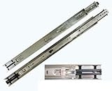 ネイプ＆フォークトKv8417 B14 14で。セルフクロージング100 Lbを完全な拡張引き出しスライド - Anochrome