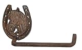Cast Iron Western Horse in Horseshoeタオルホルダーバー