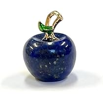 Amazon.co.jp: 【 ミニ 天然石 チャーム 】 アップル 青 ブルー