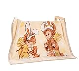 Authentic Blanket学生子供ベビーブランケットon sale ( 135 by 135 cm )ベージュ