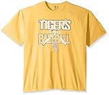 NCAA LSU Tigers Baseball Bats半袖快適カラーTシャツ, Large, Citrus