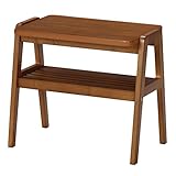 不二貿易 ソファ サイドテーブル  棚付 ダークブラウン 96462