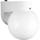 Progress Lighting P5816-30EB 1-Light Polycarbonate Lantern with Photo Cell, White [並行輸入品]