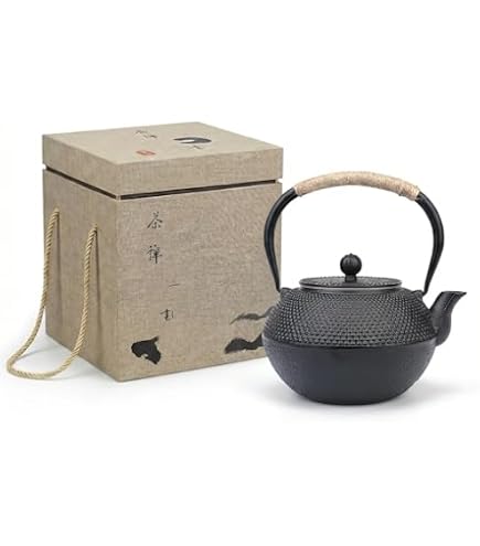 Amazon | 日本製 南部鉄器 南部鉄瓶 貝 黒色 1.1L IH対応 直火対応