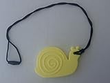 Adelily Nontoxic Silicone Snail Pendant Teether in Yellow [並行輸入品]