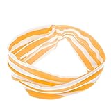 ノーブランド品　６色選択可　赤ちゃん/女の子　弾性ストライプ　ヘアバンド/キッズヘアアクセサリー/ヘッドバンド　 - 黄