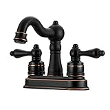 Designers Impressions 654715 Oil Rubbed Bronze 2ハンドル洗面化粧台の蛇口やソープディスペンサーコンボListing ブロンズ 654715