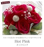 プリザーブドフラワーIPFA プリザーブドフラワー ギフト 『ガラスドーム エンジェル』 (ホットピンク)