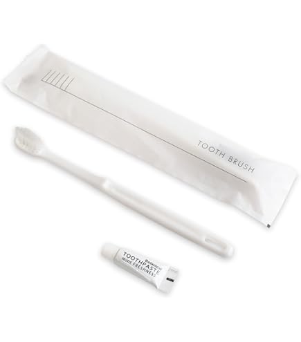 Amazon | 業務用使い捨て歯ブラシセット ハミガキ粉チューブ3g付き 100