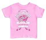 NHLコロンバス・ブルージャケッツKids Tシャツ、5 – 6、ピンク