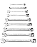 GearWrench 85598 9 Piece Spline Ratcheting Wrench Set by Apex Tool Group