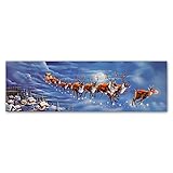 Twas the Night Before Christmas by Geno Peoples、8 x 24インチキャンバス壁アート