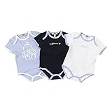 (アルマーニベビー) ARMANI BABY ベビー服 出産祝い 半袖ロンパース 3点セット AK801BLU 6Mサイズ [並行輸入品]