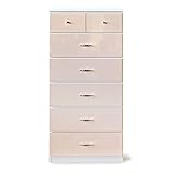 60幅 ハイチェスト 6段 【 60-6HC MVPDX 12/1 】　送料無料　日本製　製造元　メーカーの家具 (ピンク)