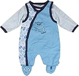 (フィクソーニ)FIXONI 北欧ブランド ブルーエレファント ロンパースと長袖ボディスーツのセット 68cm