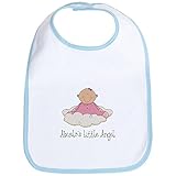 CafePress Abuelo's Little Angel Girl Bib - Standard Sky Blue by CafePress