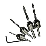 Flameer 木工用　ドリル（5本）　面取り　ドリルビット　スクリュー　断熱　PVCボート　多用途