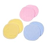 Kloud City 3 Pairs Different Color Assorted Soft Bamboo Nursing Pad , Reusable Washable Leak Proof A