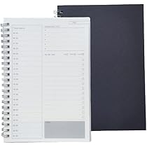 手帳のじかん　朝つゆのメロディA5ノート　2冊 半年手帳 ノート(月曜始まり) ／ A5 表紙: オフホワイト 手帳